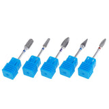 Maxbell 5pcs Pro Nails Drill Bits Set Manicure DIY Grinding Polishing Buffing Head