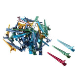 Maxbell Lot of 50 Pieces Metal Salon Hair Clips Hairdressing Sectioning Clamps Tools