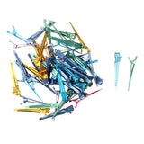 Maxbell Lot of 50 Pieces Metal Salon Hair Clips Hairdressing Sectioning Clamps Tools