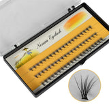 Maxbell False Eyelashes Extensions Kit Eye Patches Micro Brushes Tweezer Case Set White