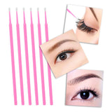 Maxbell False Eyelashes Extensions Kit Eye Patches Micro Brushes Tweezer Case Set Pink