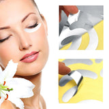 Maxbell False Eyelashes Extensions Kit Eye Patches Micro Brushes Tweezer Case Set Yellow