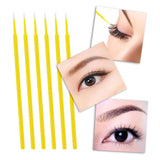 Maxbell False Eyelashes Extensions Kit Eye Patches Micro Brushes Tweezer Case Set Yellow