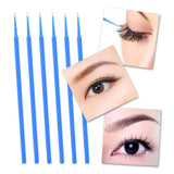 Maxbell False Eyelashes Extensions Kit Eye Patches Micro Brushes Tweezer Case Set Blue