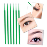 Maxbell False Eyelashes Extensions Kit Eye Patches Micro Brushes Tweezer Case Set Green