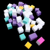 Maxbell 60Pcs Multicolor Nail Art Buffer Files Block Manicure Buffing Sanding Polish