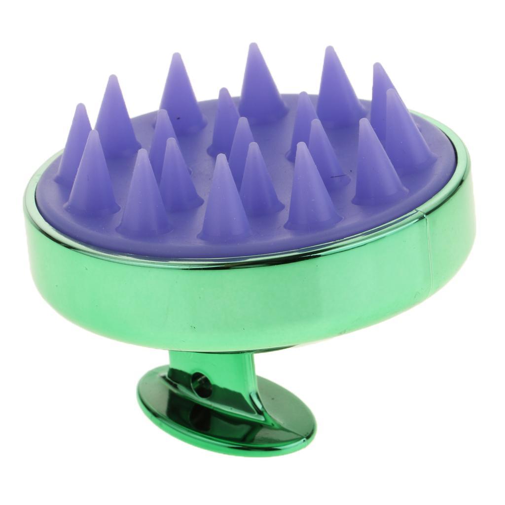 Maxbell Silicone Scalp Shampoo Massage Brush Washing Massager Hair Comb Green - Aladdin Shoppers