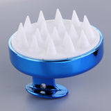 Maxbell Silicone Scalp Shampoo Massage Brush Washing Massager Hair Comb Blue