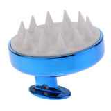 Maxbell Silicone Scalp Shampoo Massage Brush Washing Massager Hair Comb Blue