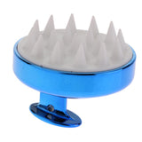 Maxbell Silicone Scalp Shampoo Massage Brush Washing Massager Hair Comb Blue