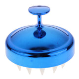 Maxbell Silicone Scalp Shampoo Massage Brush Washing Massager Hair Comb Blue