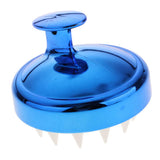 Maxbell Silicone Scalp Shampoo Massage Brush Washing Massager Hair Comb Blue