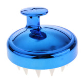 Maxbell Silicone Scalp Shampoo Massage Brush Washing Massager Hair Comb Blue