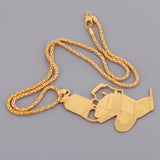 Maxbell Premium Golden Alloy Barber Chair Pendant Necklace Durabl Seat Stool Pendant