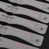Maxbell 12pcs Eyebrow Shaping Stencils Grooming Kit Brow Shaper Definition Templates