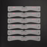 Maxbell 12pcs Eyebrow Shaping Stencils Grooming Kit Brow Shaper Definition Templates