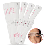 Maxbell 12pcs Eyebrow Shaping Stencils Grooming Kit Brow Shaper Definition Templates