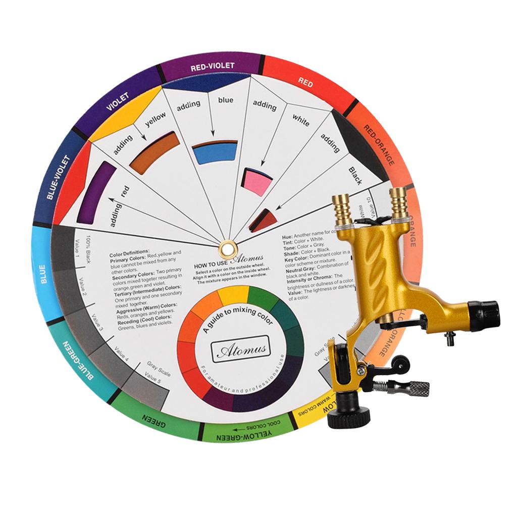 ⚡️Buy Maxbell Rotary Tattoo Motor Machine Color Wheel Mixing Guide ...