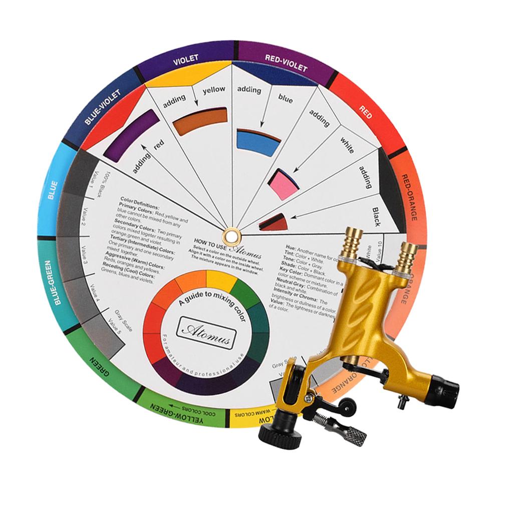 ⚡️Buy Maxbell Rotary Tattoo Motor Machine Color Wheel Mixing Guide ...