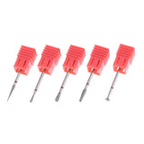 Maxbell 5Pcs Emery Manicure Pedicure Grinding Head Cuticle Clean Nail File Drill Bit