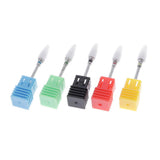Maxbell 5x Electric Ceramic Nail Drill Bit Acrylic UV Gels Polish Removal Files Bits