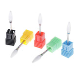 Maxbell 5x Electric Ceramic Nail Drill Bit Acrylic UV Gels Polish Removal Files Bits