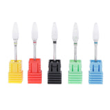 Maxbell 5x Electric Ceramic Nail Drill Bit Acrylic UV Gels Polish Removal Files Bits