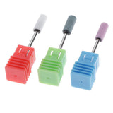 Maxbell 3pcs Pro Salon DIY Nail Art Drill Bits Set Manicure Electric Polishing Head