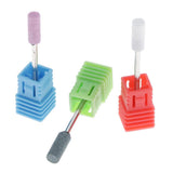 Maxbell 3pcs Pro Salon DIY Nail Art Drill Bits Set Manicure Electric Polishing Head