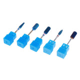 Maxbell 5pcs Carbide Nail Drill Bits Polishing Grinding Head for Electric Nail Files