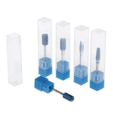 Maxbell 5pcs Carbide Nail Drill Bits Polishing Grinding Head for Electric Nail Files