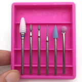 Maxbell 6pcs Electric Nail Drill Bit Set Grinding Head for Acrylic UV Gel Shaping 05