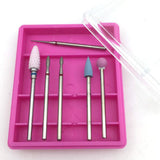 Maxbell 6pcs Electric Nail Drill Bit Set Grinding Head for Acrylic UV Gel Shaping 05