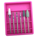 Maxbell 6pcs Electric Nail Drill Bit Set Grinding Head for Acrylic UV Gel Shaping 08