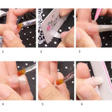 Maxbell 10x Adhesive French Nail Extension Fiberglass Tips Form Building Fiber Glass