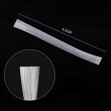 Maxbell 10x Adhesive French Nail Extension Fiberglass Tips Form Building Fiber Glass