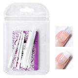 Maxbell 10x Adhesive French Nail Extension Fiberglass Tips Form Building Fiber Glass
