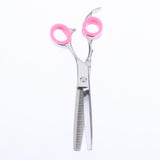 Max 10x Barber Hairdressing Shears Scissors Finger Ring Grips Inserts Rose Red