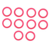 Max 10x Barber Hairdressing Shears Scissors Finger Ring Grips Inserts Rose Red