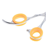 10x Barber Hairdressing Shears Scissors Finger Ring Grips Inserts Orange