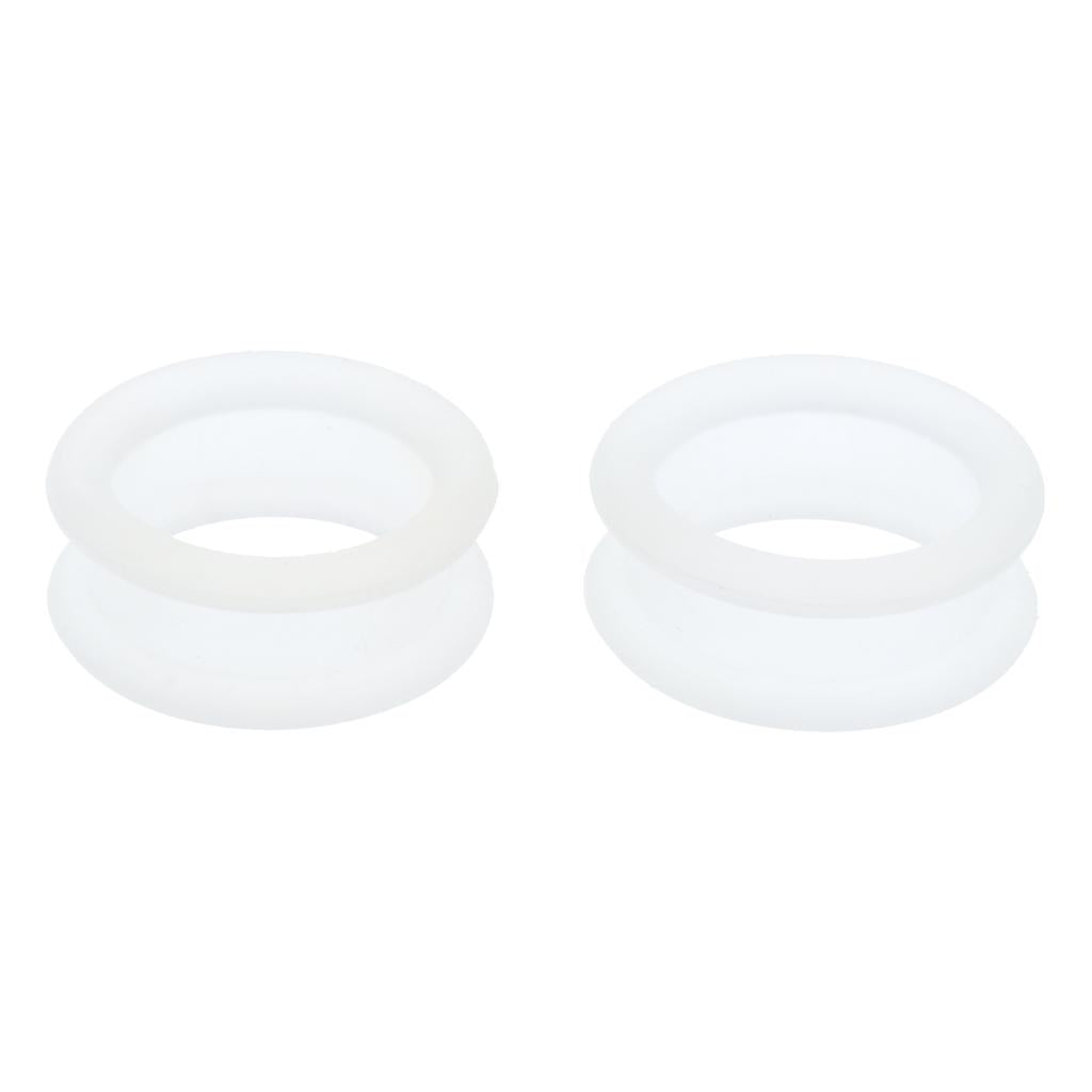 10x Barber Hairdressing Shears Scissors Finger Ring Grips Inserts White