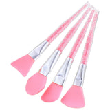 Max 4x Silicone Face Mask Brush Applicator Tool for Facials Mud Clay Mask Pink