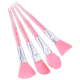 Max 4x Silicone Face Mask Brush Applicator Tool for Facials Mud Clay Mask Pink