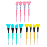 Max 4x Silicone Face Mask Brush Applicator Tool for Facials Mud Clay Mask Pink