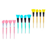 Max 4x Silicone Face Mask Brush Applicator Tool for Facials Mud Clay Mask Pink