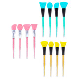 Max 4x Silicone Face Mask Brush Applicator Tool for Facials Mud Clay Mask Pink