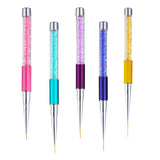 Maxbell Crystal Nail Art Design DIY Drawing Painting Striping UV Gel Pen Brush 7mm