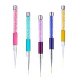 Maxbell Crystal Nail Art Design DIY Drawing Painting Striping UV Gel Pen Brush 7mm