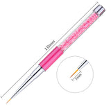 Maxbell Crystal Nail Art Design DIY Drawing Painting Striping UV Gel Pen Brush 7mm