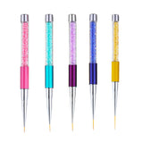Maxbell Crystal Nail Art Design DIY Drawing Painting Striping UV Gel Pen Brush 7mm